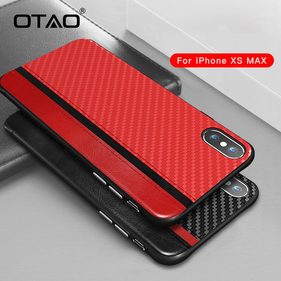 Luxury Shockproof Carbon Fiber Case For iPhone X Xr Xs Max