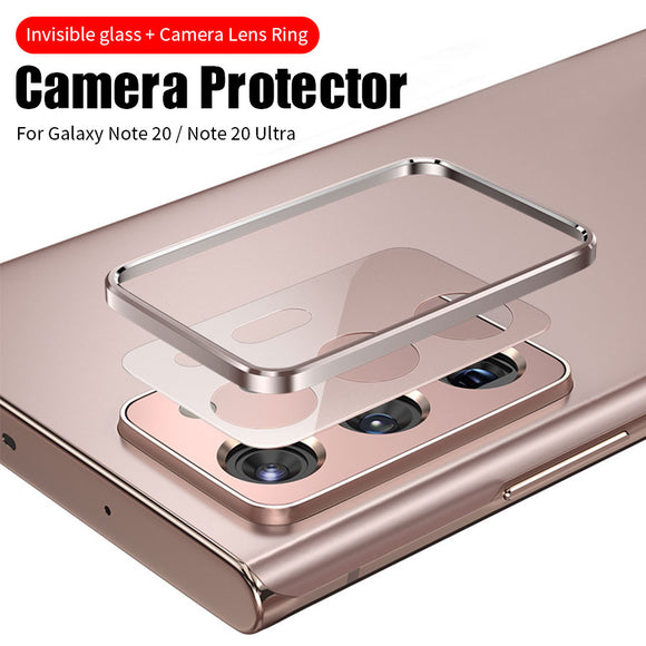 Original Camera Lens Tempered Glass + Metal Ring Case for Samsung Note 20