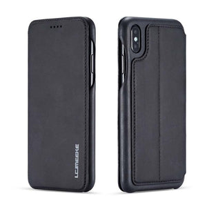 Retro Magnetic Flip Wallet Leather Case for iphone XS Max XR XS X-NEW