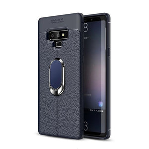 Phone Case - Magnetic Bracket Stand Finger Ring TPU Case for Galaxy S8 S9 Plus S10 Plus