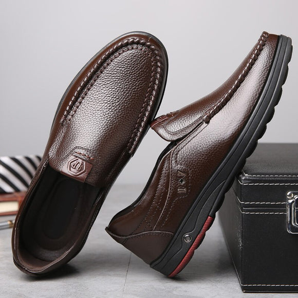 Shoes - Men's Casual Leather Shoes with Soft Sole (Buy 2 Get 5% OFF, 3 Get 10% OFF)