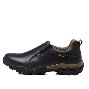 Men's Shoes - Waterproof Quality Genuine Leather Anti-Skid Casual Flats