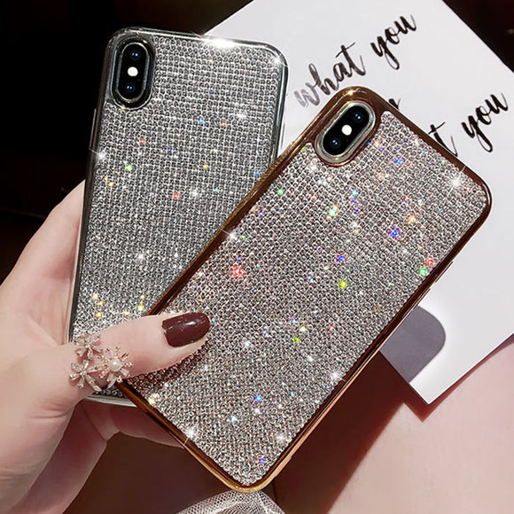 Rhinestone Bling Glitter Cases for iphone XS MAX XR X