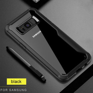 Luxury Heavy Duty Anti-knock Shockproof Transparent Silicon Case For Samsung S10 plus S10 lite S10 Note 9 8 S9 S8 Plus