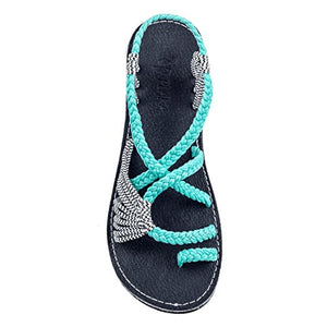 Sandals - Spring Summer Breathable Bandage Flat Sandal Slipper