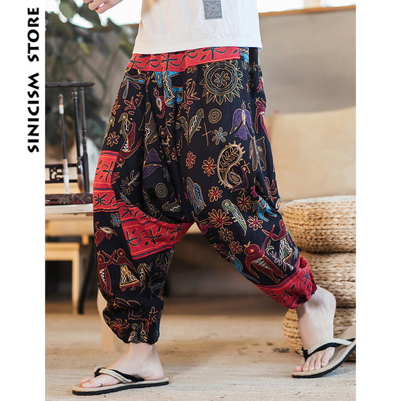 Pants - Harem Pants Men 2019 Streetwear Harajuku Loose Flora Pants ( Buy 2 Get extra 5% off,Buy 3 Get Extra 10% off )