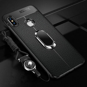 Soft Silicone PU Leather Magnetic Holder Case For iPhone 6 6S 7 8 Plus X XS MAX XR（BUY 2 GET 5% OFF, BUY 3 GET 10% OFF）