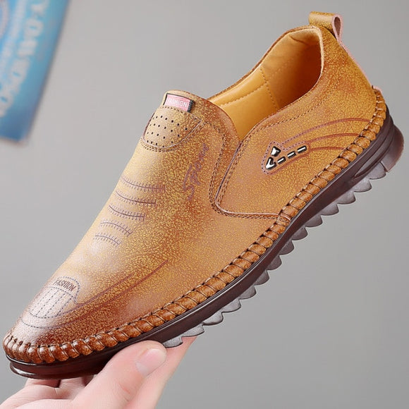 Breathable Leather Men Casual Shoes
