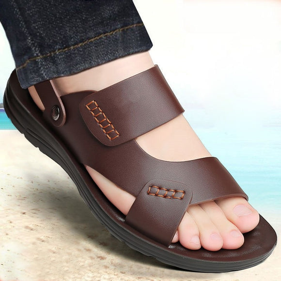 Soft Leather Summer Men's Sandals