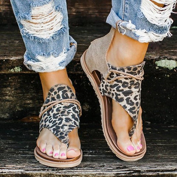 Summer Women Leopard Sandals