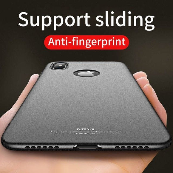 Luxury Ultra Thin Anti-fingerprint Shockproof Business Protect Case For IPhone X XS Max XR 6 6s 7 8(Buy 2 Get 5% OFF, 3 Get 10% OF-new-804F）