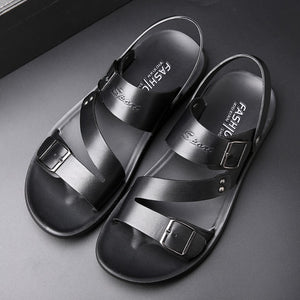 New Casual Men Leather Sandals