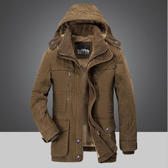 Brand Winter Men Warm Thick Military Overcoat