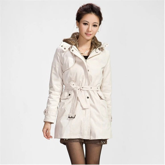 Thickened And Warm Korean Women Cotton Padded Clothes Coat