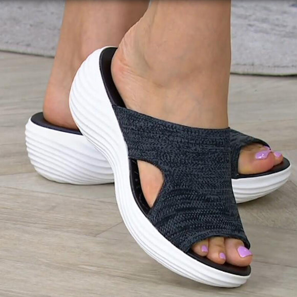 Breathable Slides Stretch Cross Shoes