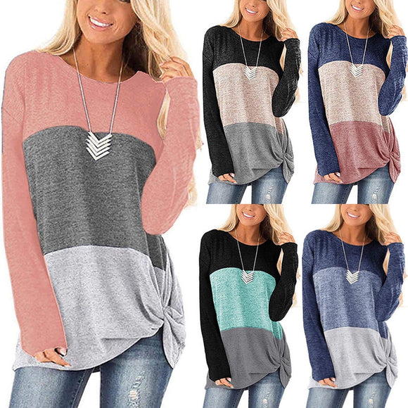 Women T-Shirt Casual Loose Long Sleeve Sweater