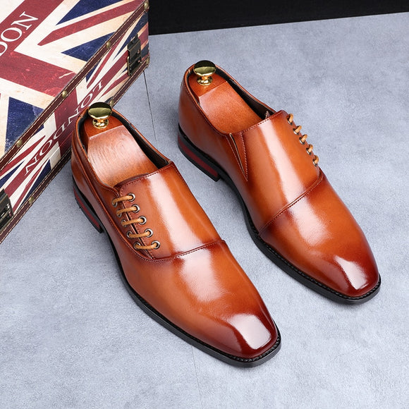 Fashion Classic Leather Business Dress Men Oxfords Shoes(Buy 2 Get 10% off, 3 Get 15% off )