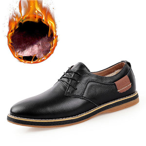 Men Genuine Leather Office Business Oxford Shoes