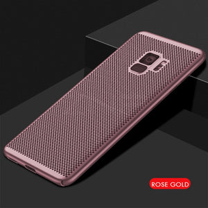 Phone Case - Ultra Slim Grid Heat Dissipate Phone Case For Samsung Galaxy