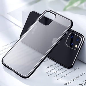 Matte Skin Electroplating Frame TPU Phone Case Cover For iPhone 11 11Pro 11 Pro MAX X XR XS Max 8 7 PLUS