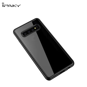 Silicone Frame Transparent Back Cover Case for Samsung Galaxy