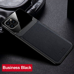 Bumper Mirror leather Case For iPhone 12 11 xs